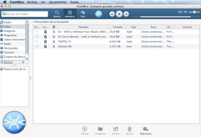 FrostWire torrent app