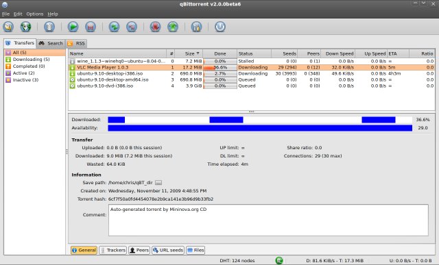 qBittorrent torrenting client